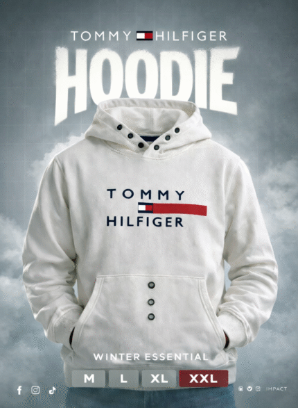 TOMMY HILFIGER Luxury Minimal Hoodie with Premium Finish